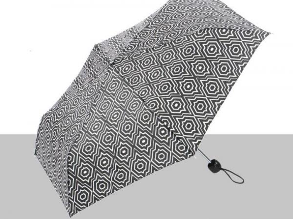 Cheap 21 Inch Folding Manual Open Umbrella Printed Pattern Plastic Cap / Tips for sale