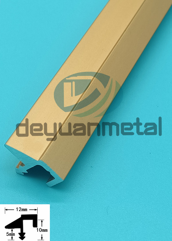 China 10mm Aluminum T Profiles , t shaped aluminium extrusion With Bevel Edge on sale