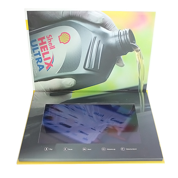 Best Custom Buttons Control LCD Video Brochure , IPS LCD Screen Video Brochure wholesale