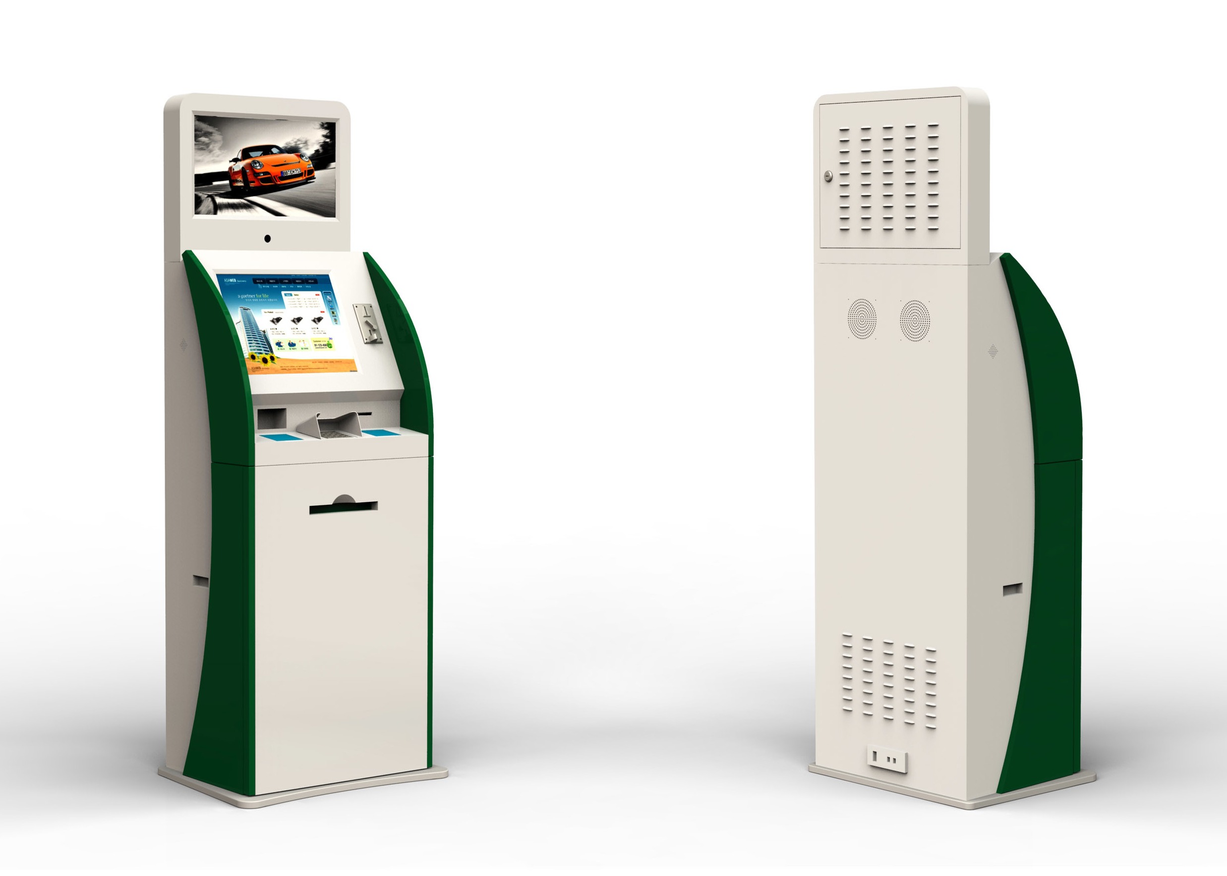 China Anti - Fishing Self Service Kiosk Machine Payment Cash On Delivery/Self-Service Kiosk for Banks,ATM kiosk with Cash on sale