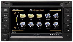 China 2 din 6.2 inch in dash car dvd player dual screen for Peugeot 307 with auto stereo autoradio syste OCB-017 on sale