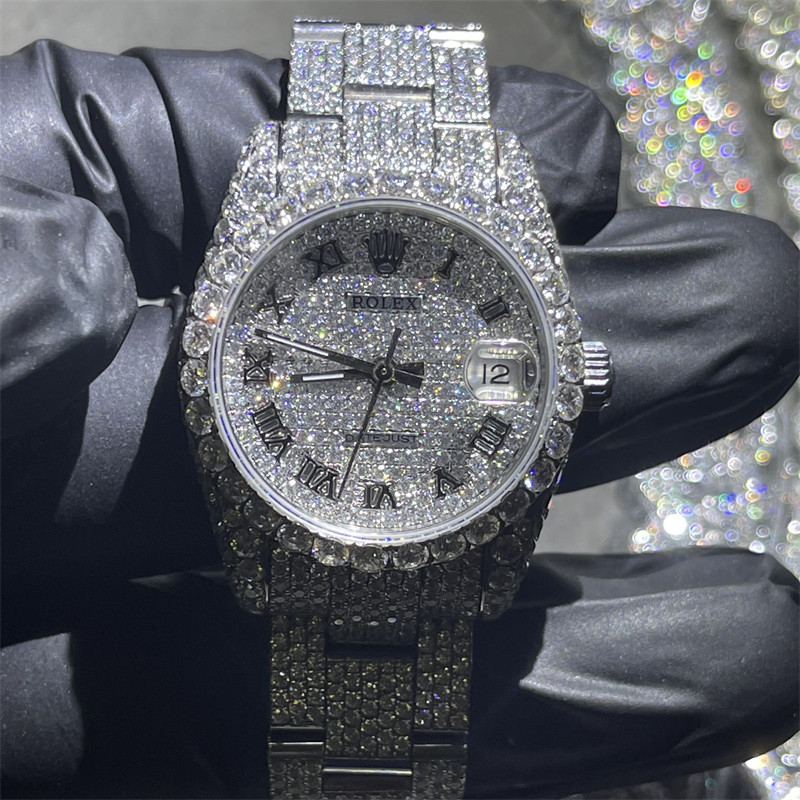 China 31mm Quartz Diamond Watch 31 Carats Rolex Diamond Watch For Women on sale