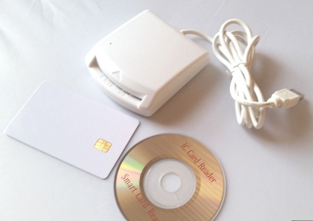 China PC/SC USB Smart Card Reader for common Access Card Reader Writer ISO 7816 comply with SIM /ATM/IC/ID Card on sale