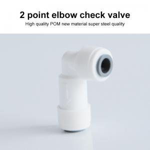 China Household Water Filter Fittings Elbow Connector 2 Point Quick Connect on sale