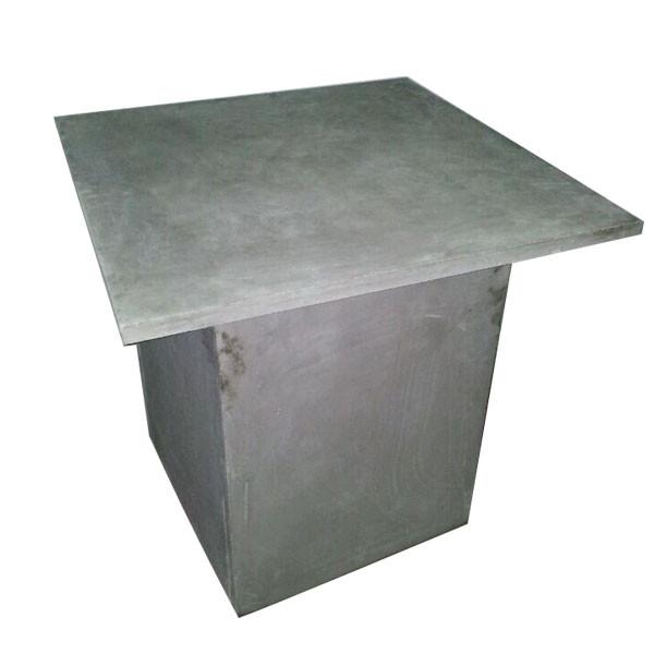 Cheap Detachable square concrete side table / TBA garden concrete top desk for sale