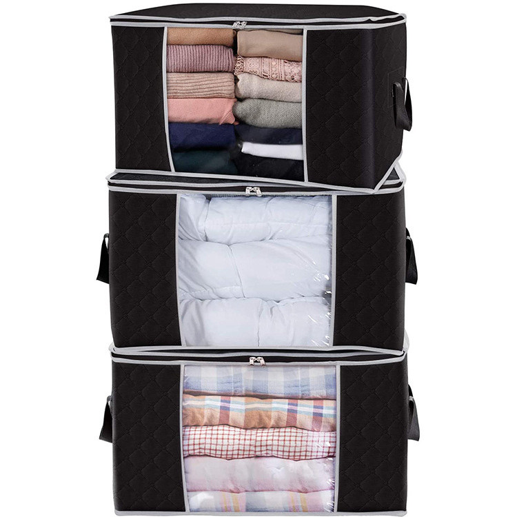 Best Dustproof Clothes Bedding Blanket Nonwoven Fabric Comforters Storage Bag Organizer wholesale