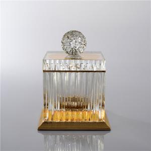 China Luxury Unique Vintage Crystal Candy Dish Exquisite K9 Crystal Jewelry Box on sale