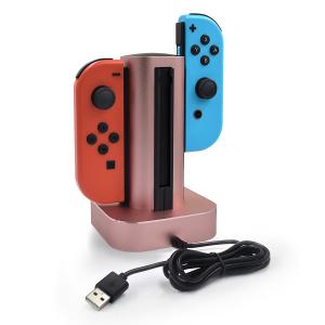China Hot sell Cheap 4 in 1 Charging stand dock for Nitnendo Switch Joy-Cons with CE RoHS on sale