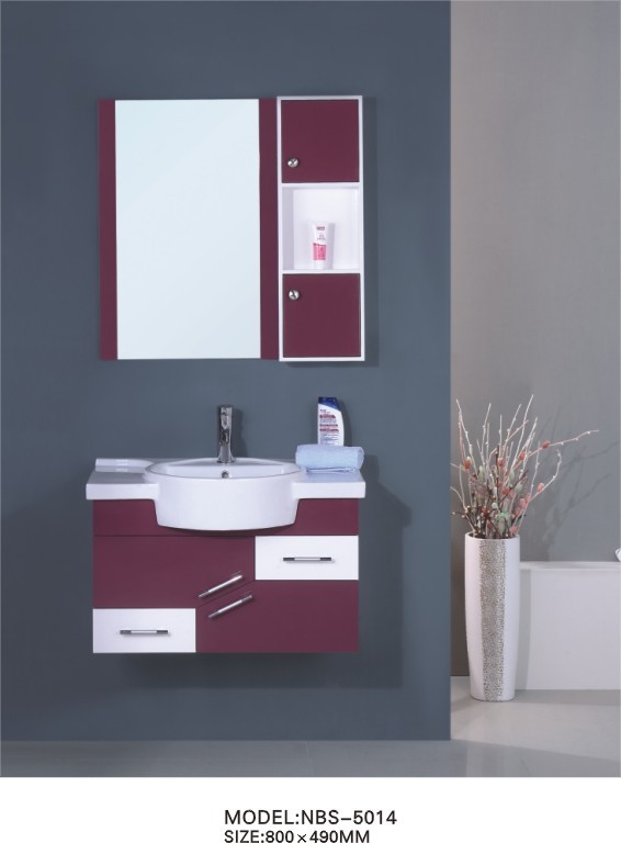 80 X49/cm  stand bathroom vanity /  wall cabinet / hung cabinet / white color basin for bathroom
