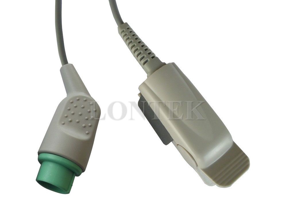 Cheap Kontron Reusable Spo2 Sensor , 10ft Cable Round 12 Pin Connector for sale