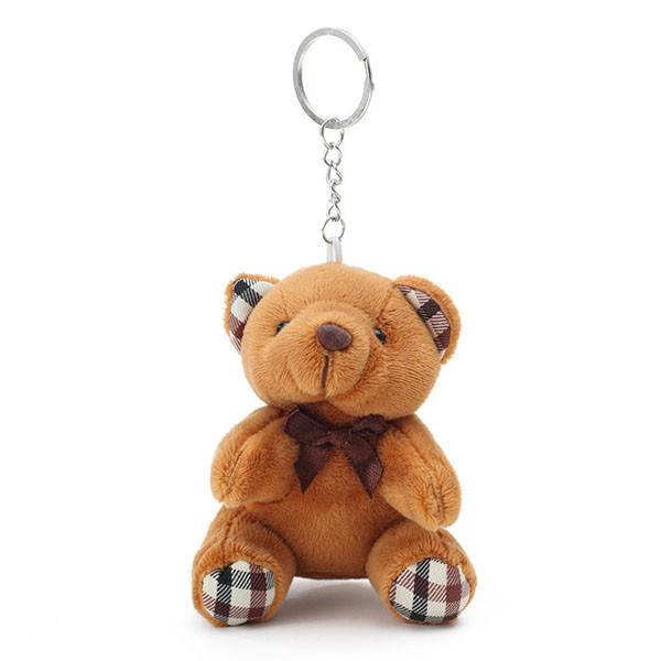 Best EN71 Handcrafted Embroidery Mini Stuffed Bear Keychain wholesale