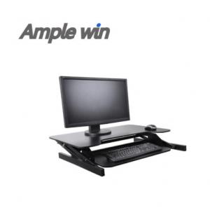 China Good quality metal manual crank computer sit stand desk for home or office on sale