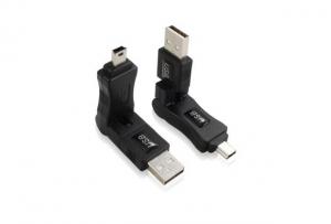 China Portable 360 degree rotatable mini USB to USB AM Adjustible Adapter on sale