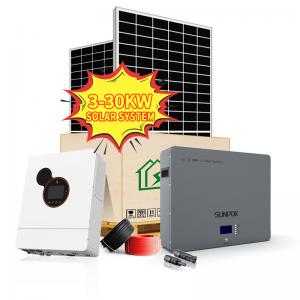 China Ground Mounted Solar Pv Systems 48V 100AH 200AH 300AH Ground Mounting System on sale