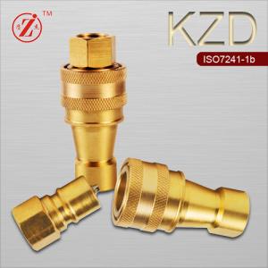China bsp/npt 1/4 brass quick release coupling hydraulic fittings on sale