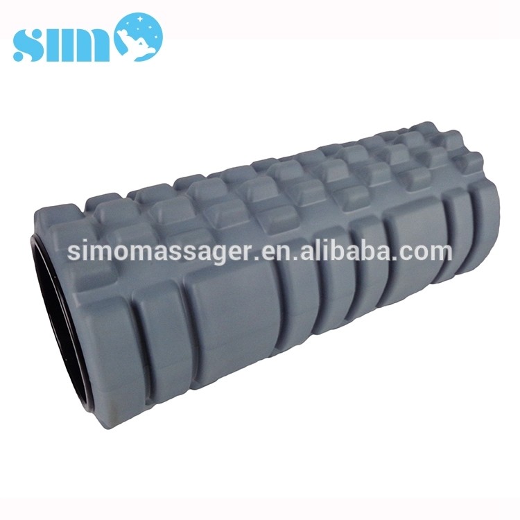 China Rechargeable Vibration Foam Roller Durable Black Foam Muscle Roller on sale