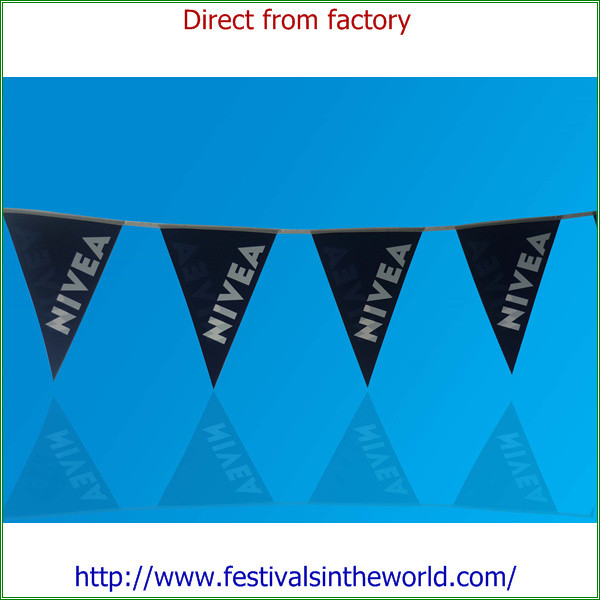 triangle pennant flags for party