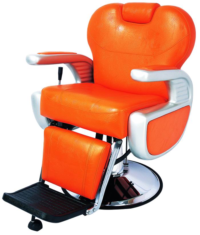China 2015 Classic ORANGE  Heavy Duty Salon Equipment Barber Chairs on sale
