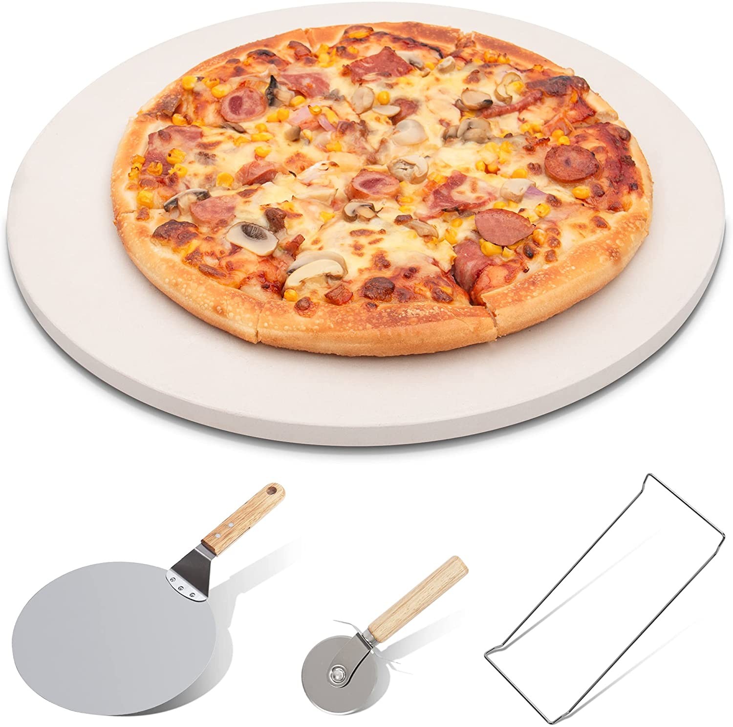 China FDA 2100F Pizza Cooking Stone For Grill Heavy duty Pizza Stone on sale