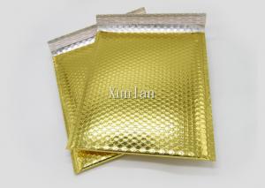 China 6x10 Shiny Gold Metallic Bubble Mailers Waterproof Tear Resistant For Shipping on sale