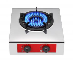 China Stainless Steel Single Burner Cast Iron Gas Stove For Household on sale