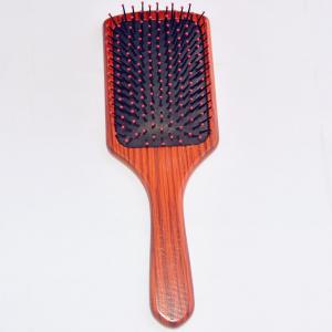 China Paddle Shape Wooden Nylon Brush With Ball Tip Round Hair Brush on sale