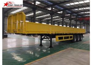 Best 30-60 Tons Front Load Trailer Drop Side Wall And Checked Steel Floor wholesale