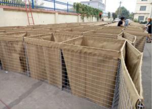 China Durable Welded Military Sand Gabion Box Wall Hesco Barrier With Sand For Defence on sale