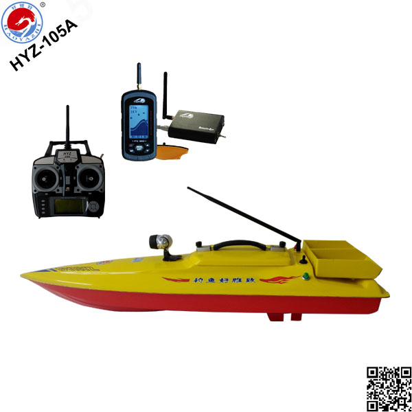 China remote control  bait boat   HYZ-150A   fish finder fishing boat with bait casting on sale