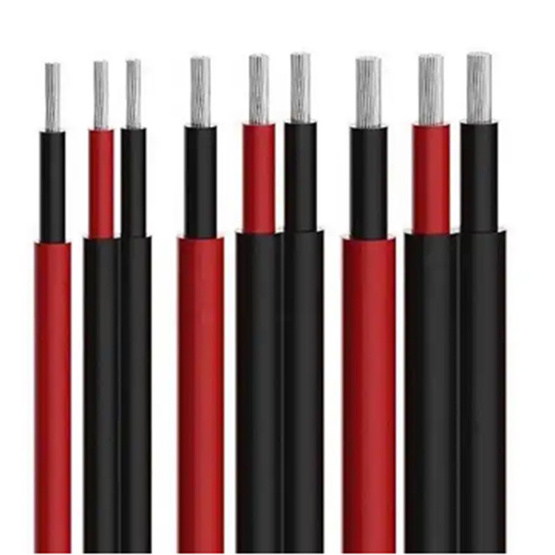 China 6.5kV Red Black Solar Panel Battery Cable H1z2z2-K 4mm2 6mm2 on sale
