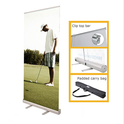 China Portable Retractable Stand Up Banners , Pull Up Retractable Display Stands on sale