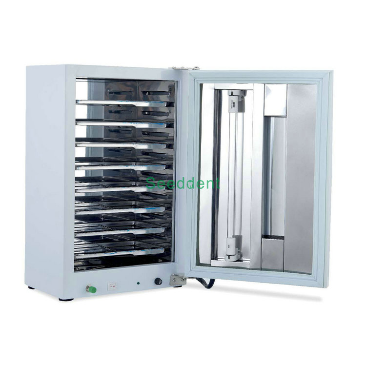Best 27 L Single Door Dental UV Ultraviolet Sterilizer Disinfection Cabinet with Timing, ozone and 10 metal plate SE-D005-C wholesale