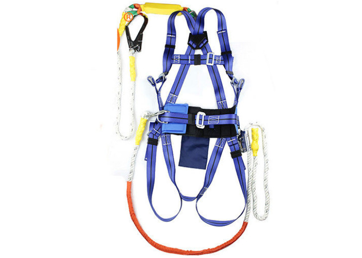 China Comfortable Blue PPE Safety Belt , Safety Belts For Construction CE Certificated on sale