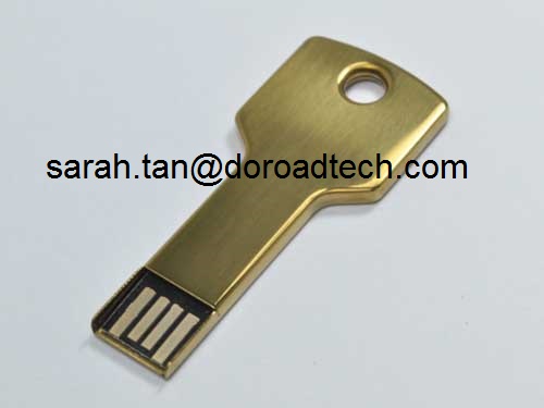 China Metal Key Shaped USB Flash Drives 100% Original and New Memory Chip on sale