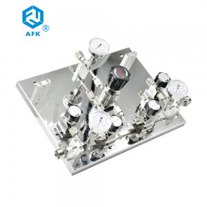 China Durable Panel Mount Air Pressure Regulator Stainless Steel 316 With 4 Valves on sale