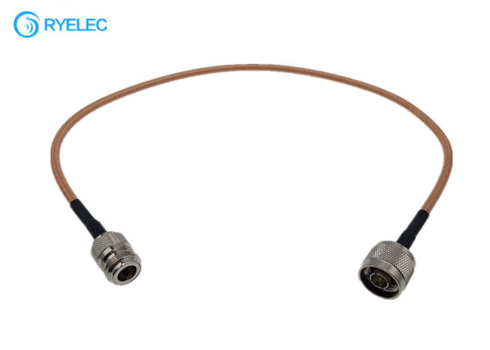Best RG142 Double Shielded FEP Jacket RF Coaxial Cable With N Male To N Female Connector wholesale
