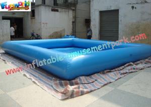 China 0.9MM PVC tarpaulin Blue Outdoor Inflatable Water Pools Used in Entertainment Center on sale