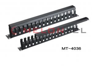 Best High Performance 1U Rack Mount Cable Management , Amp Cable Management With Cover wholesale