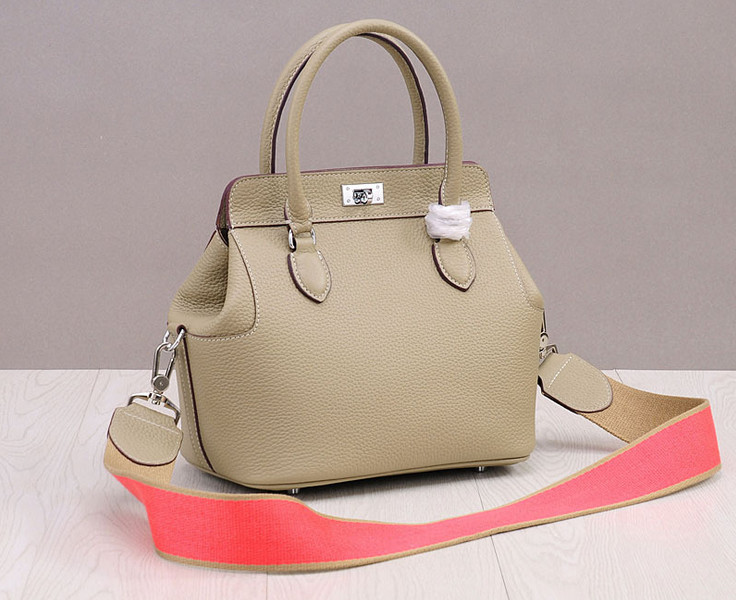 China high quality 26cm nude color women designer doctor bag small calfskin leather tote bags M-G01-8 on sale