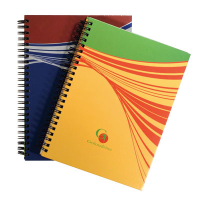 China Hard Cover Spiral Notebooks,Customized Double coil Notebooks on sale