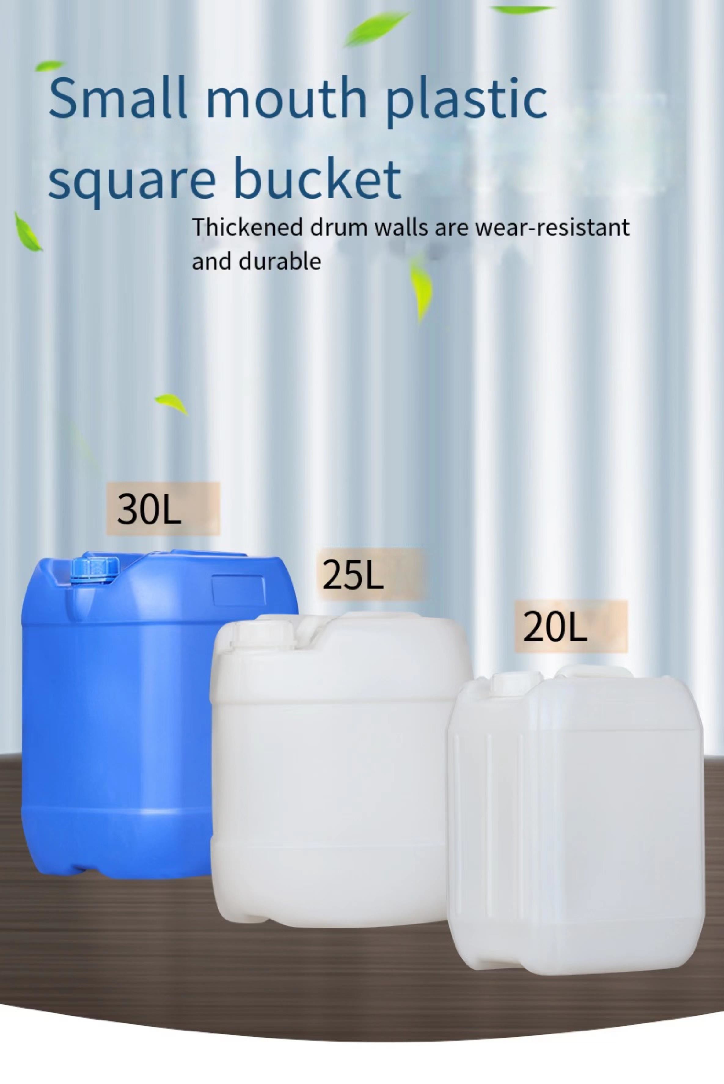 China HDPE 5 Gallon Water Tank 25L Closed Head Plastic Pails Liquids Packaging on sale