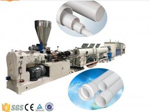 China Drainage And Electric Conduit PVC Plastic Pipe Extrusion Machine , PVC Pipe Production Line on sale