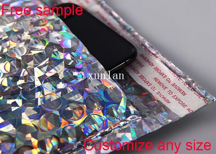China Holographic Bubble Wrap Mailer Wholesale Metallic Bubble Mailer with High Quality on sale