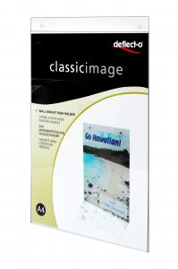 Classic Image  Wall-Mount Sign Holder Leaflet Holder, Clear, A4, Desktop
