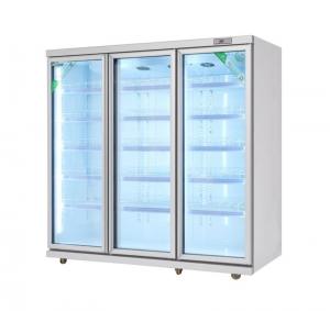 China Glass Door Commercial Drink Cooler / Supermarket Display Freezer on sale