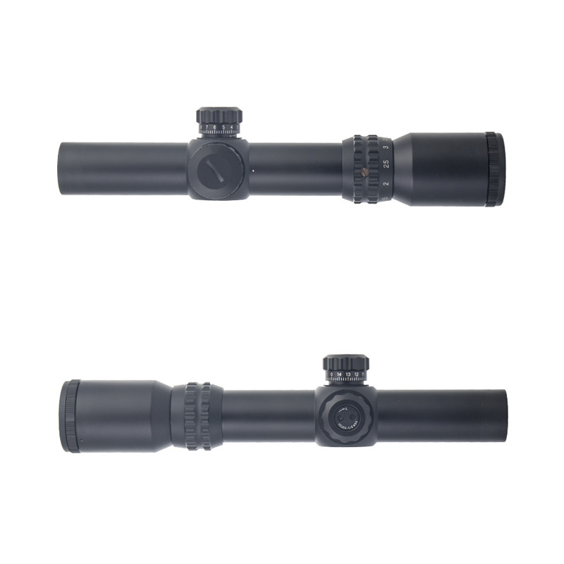 Best COBRA FANGS 1-4x24 Telescope Rifle Scope Center Red Dot Illumination With Mounts Tested AR15 AK wholesale