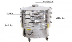China Food Grade Flour Sifter Machine Vibrating Sieve Sus 304 Material Easy Operation on sale