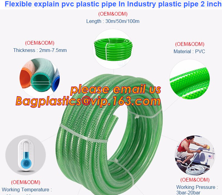 Cheap Flexible Explain Pvc Plastic Pipe In Industry Plastic Pipe PVC Layflat Hose PVC Steel Wire Reinforced Hose PVC Fiber for sale