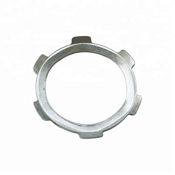 Cheap Zinc Plated Steel Rigid Conduit Locknut , Female Connection Rigid Pipe Fittings  for sale