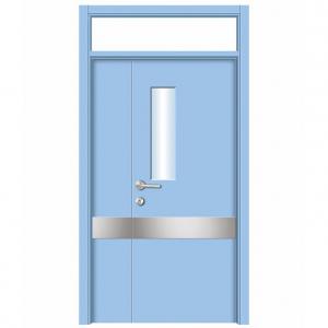 light blue antibacterial thick 50mm Hermetic Doors For Hospitals